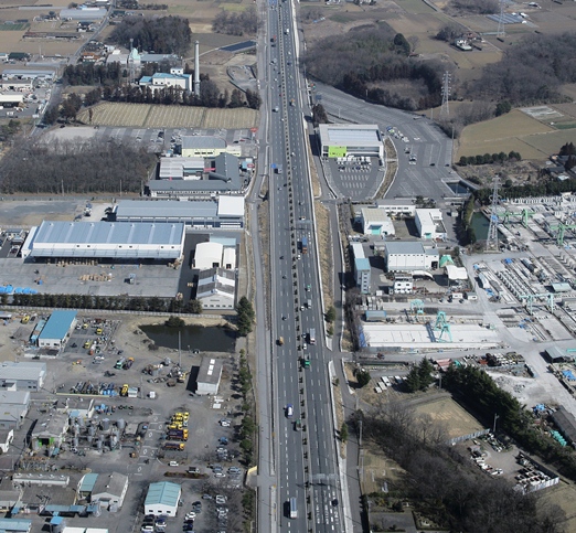 下野市 柴工業団地付近