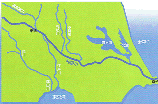 東遷が完成したときの利根川