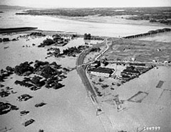 カスリーン台風による浸水（写真）