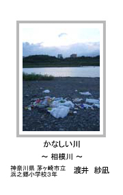 かなしい川　－相模川－　神奈川県 茅ヶ崎市立浜之郷小学校3年　渡井　紗凪