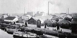 明治時代の工場立地( 写真提供：国立国会図書館)