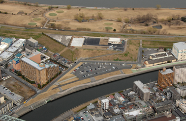 浮間地区荒川防災ステーション全景