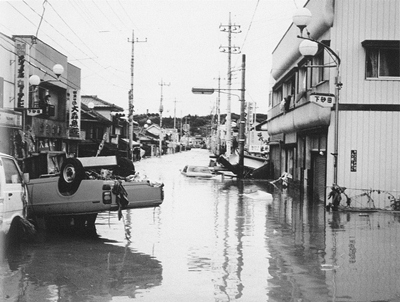 昭和61年8月洪水被害（茂木町）
