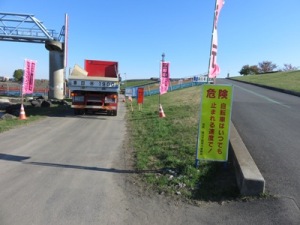 工事車両の出入りの状況
