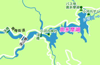 奥多摩湖　地図