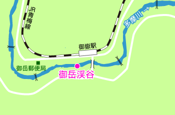 御岳渓谷　地図