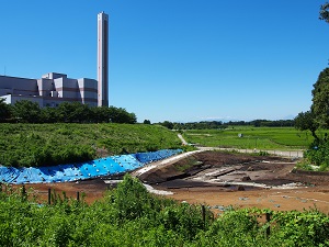 稲荷台遺跡は、上尾市の西貝塚環境センターに隣接した箇所にあります。