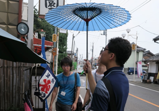 商店街での無料日傘レンタル実施の調査状況