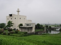 休泊川排水機場全景