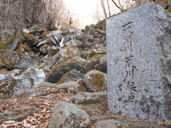 荒川起点の碑