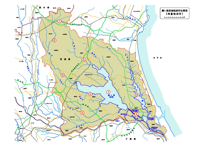 雨量観測所地図