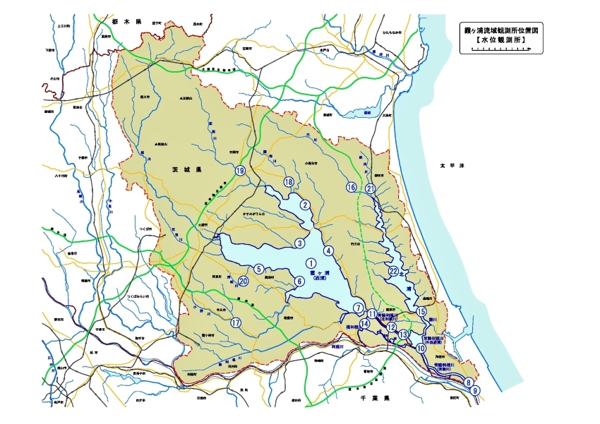 水位観測所地図