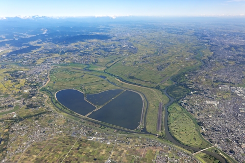 渡良瀬遊水地空中写真