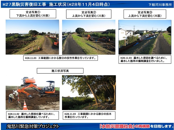 進捗状況（平成28年11月4日）