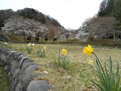 川治ダム上流の日向記念公園