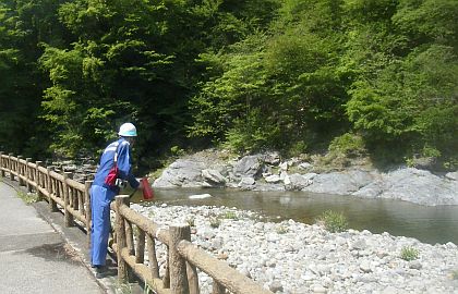 河川巡視ルートの確認