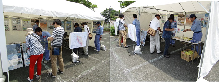 荒川上流河川事務所・荒川下流河川事務所合同でパネル展示を行いました。