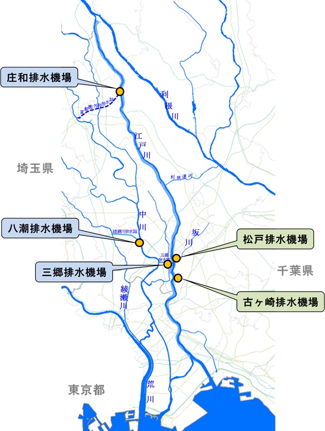 排水機場位置図