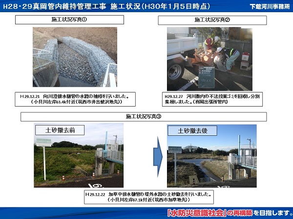 進捗状況（平成30年1月5日）