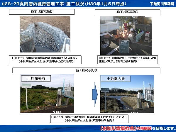 進捗状況（平成30年1月5日）