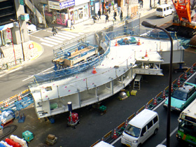 渋谷駅周辺整備の工事