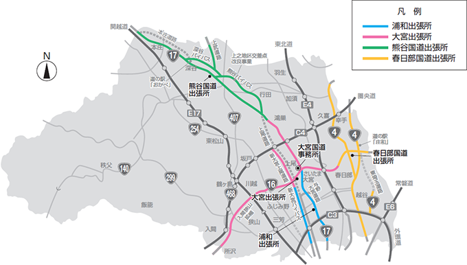 出張所別管理路線図