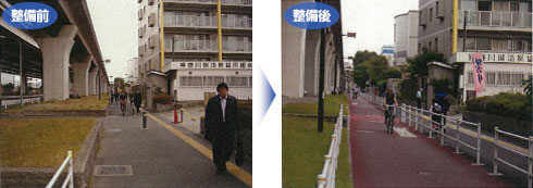 自転車道整備(R357金沢地区)