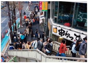 国道246号横断歩道橋の利用状況