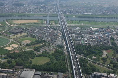 都県境 江戸川交差部（2018年6月26日）