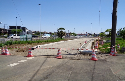 （1）日野市川辺堀之内地区の工事状況（令和5年5月撮影）