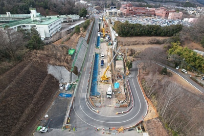（6）八王子市館地区のトンネル工事状況（令和6年1月撮影）