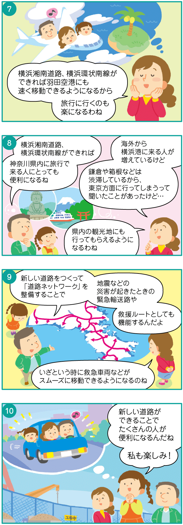 マンガでわかる「よこかんみなみ＆横浜湘南道路」