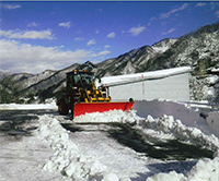 ドーザ除雪