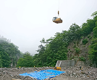 重機分解・組立作業