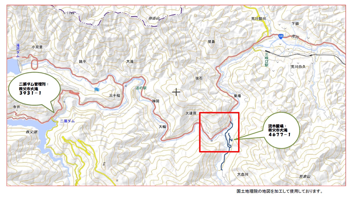 大血川地図