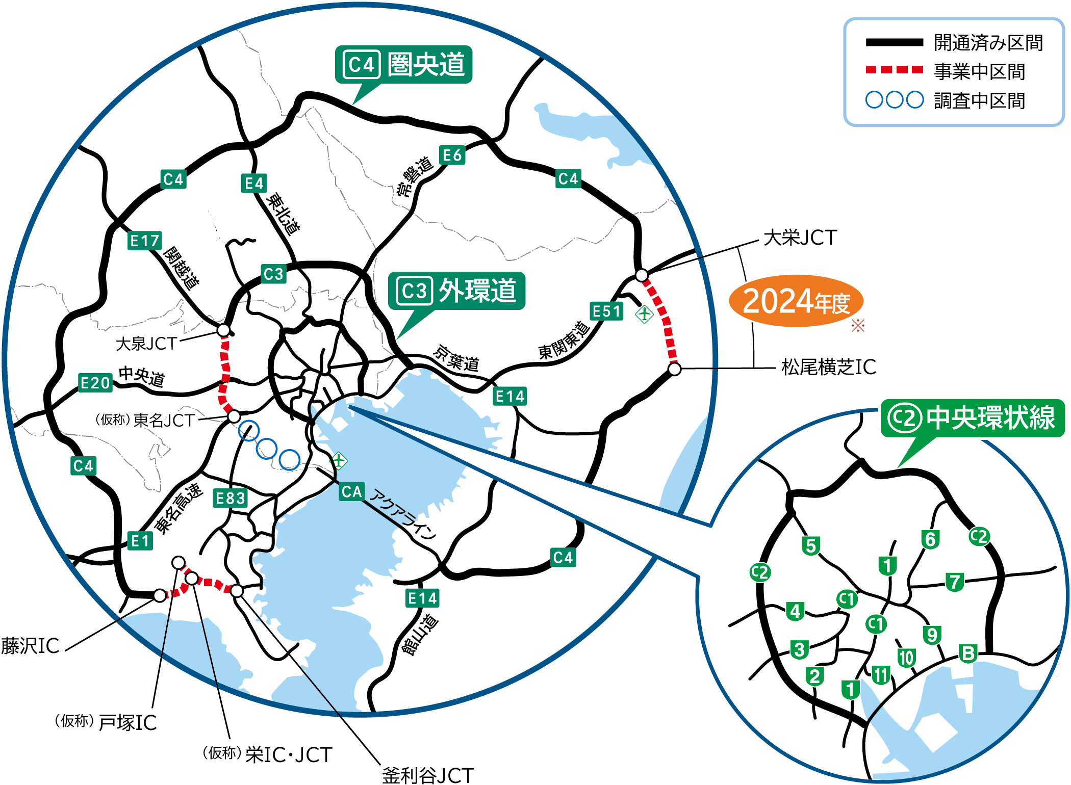 圏央道全体図