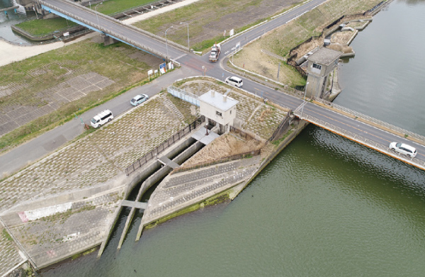 常陸川水門魚道