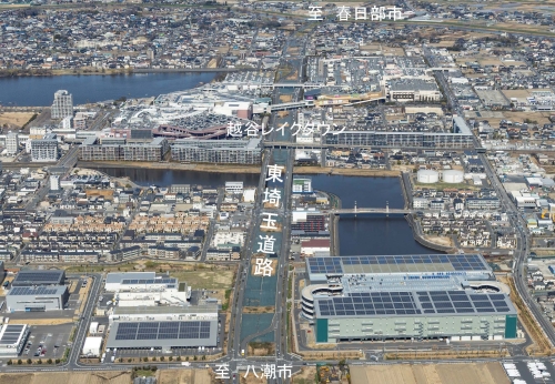 越谷レイクタウン付近