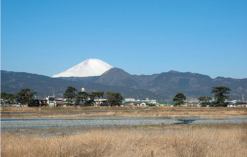 栢山から見た富士（二宮尊徳の見た富士山）