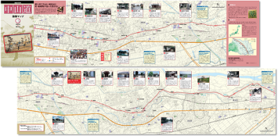 中山道マップ3（鴻巣宿～熊谷宿）