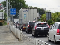 門井交差点付近の混雑状況