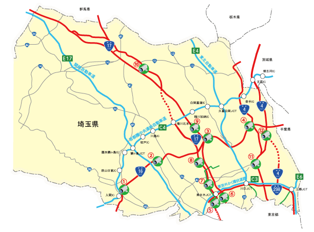 ライブカメラ設置箇所マップ