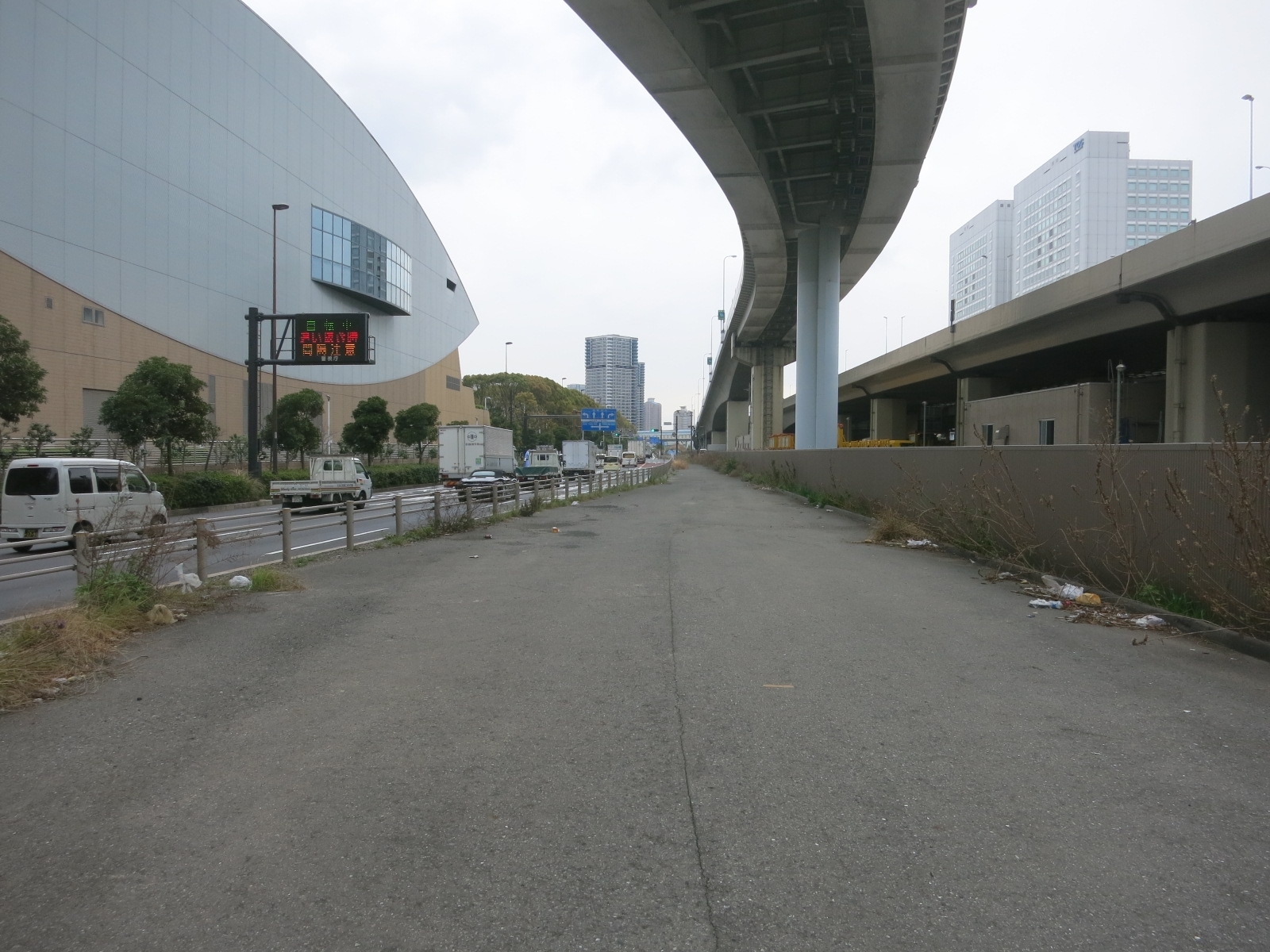 有明立体【山側】工事写真（横浜側） | 川崎国道事務所 | 国土