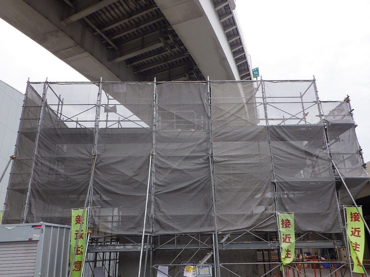 （２）YP11橋脚　梁コンクリート施工完了