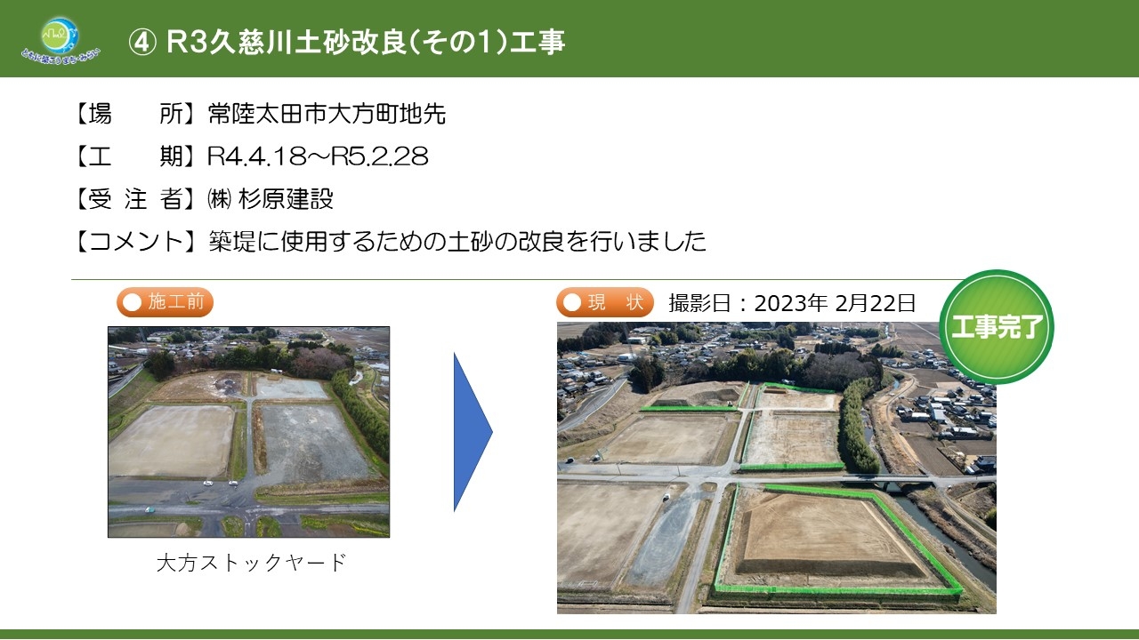 R３久慈川土砂改良（その１）工事