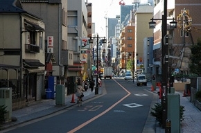 むかしの東海道ぞいのまちなみ（川崎市川崎区本町２丁目）