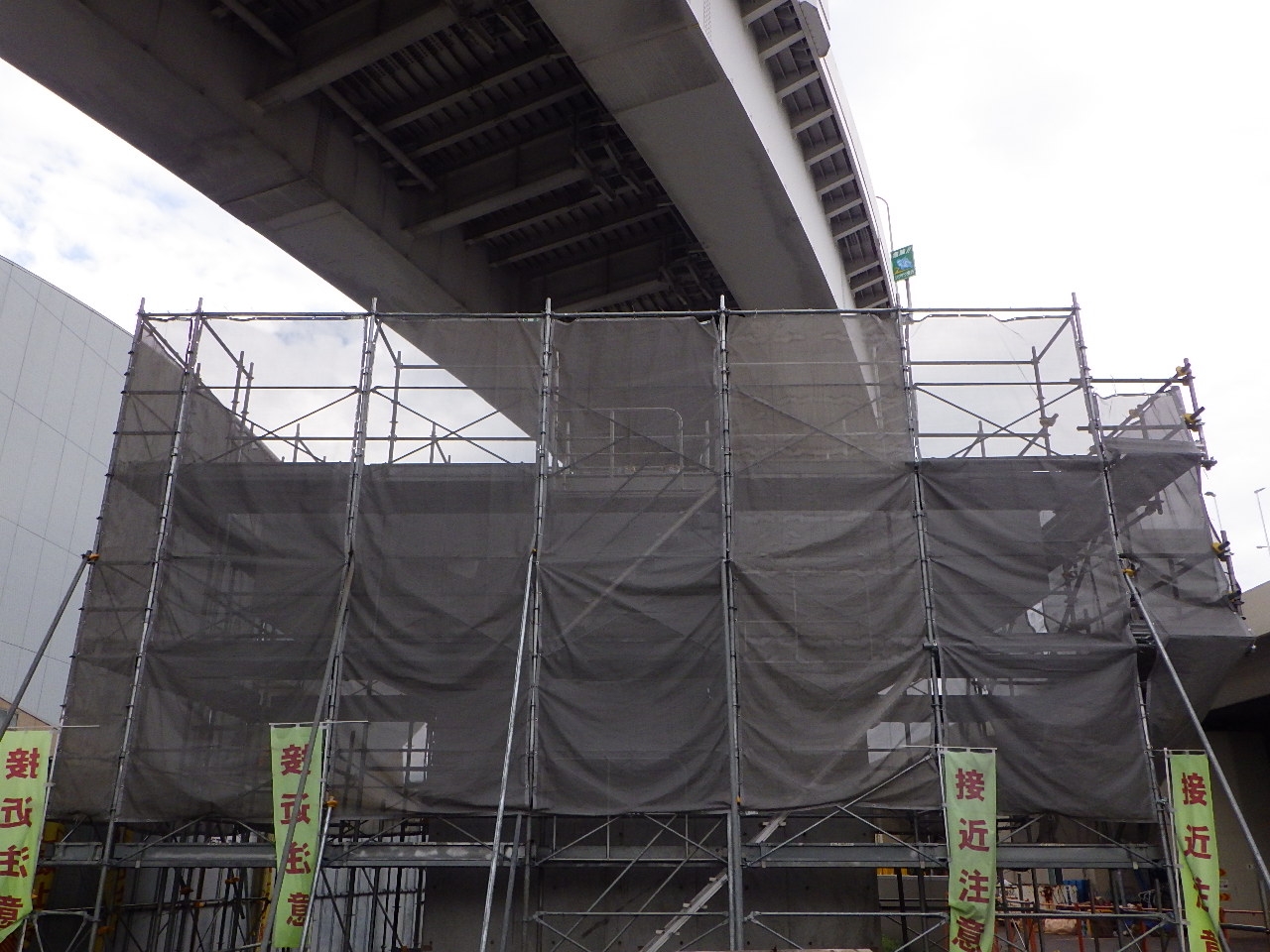 （２）YP11橋脚　梁コンクリート施工完了