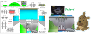 ダムと川の絵コンテスト
