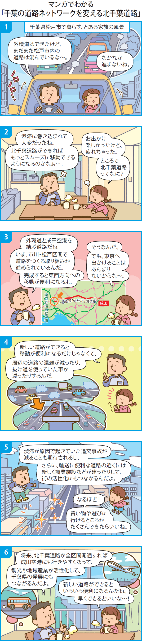 マンガでわかる千葉の道路ネットワークを変える北千葉道路