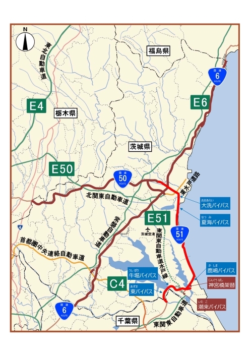 国道51号地図